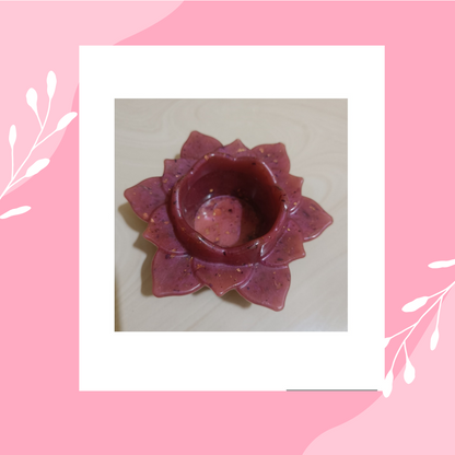 Resin Lotus candle holder