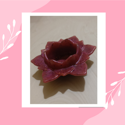 Resin Lotus candle holder